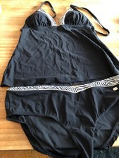 Tankini in schwarz-weiß