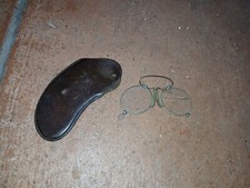 Zwickerbrille Nasenzwicker Kneifer Brille Lesebrille Nickelbrille oval alt antik