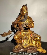 21.2'' Old Chinese Bronze Gilt