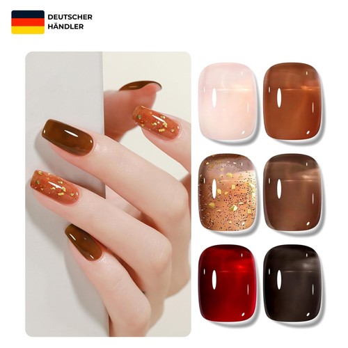 Jelly nagellack set 6 farben - nagellack,