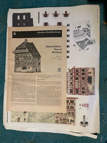Modellbaubogen stadttor - -,