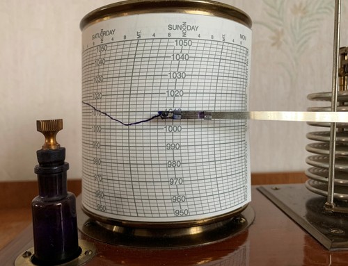Barograph aufnahmekarten - barograph,