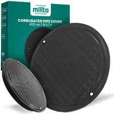 Schachtabdeckung Kanaldeckel Schachtdeckel Rohr Deckel Ø DN400 Schwarz