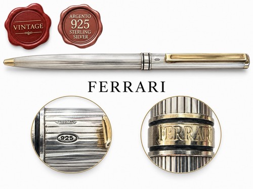 Ferrari kugelschreiber silber - kugelschreiber,