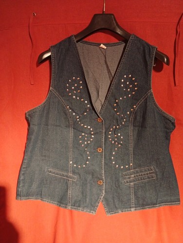 Jeansweste damen 46 blau - gr.,