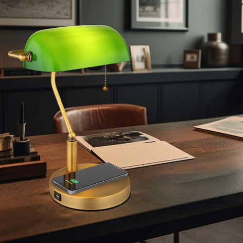 Tischleuchte bankerlampe - tischleuchte,