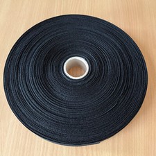 Einfassband Schrägband Baumwolle schwarz 3 cm  breit, 100 m