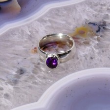 Amethyst Ring, 925er Silber