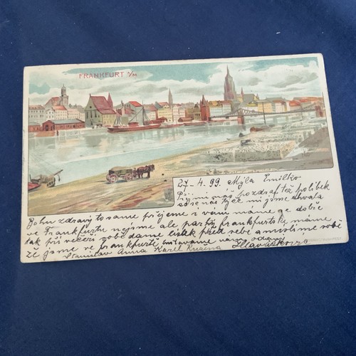 Postkarte frankfurt 1899 - frankfurt,