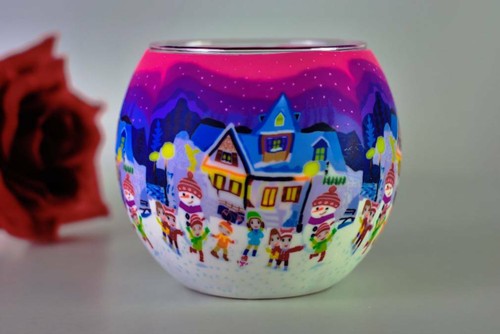 Leuchtglas 833 winterhouse - leuchtglas,