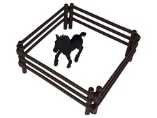 Spielzeugpferd Schwarz mit