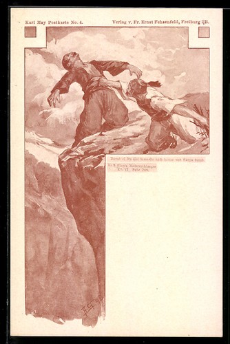 Ansichtskarte karl may - ansichtskarte,