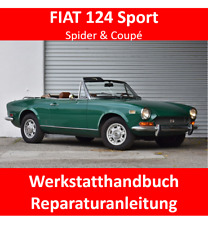 Fiat 124 Sport Spider & Coupe WERKSTATTHANDBUCH REPARATURANLEITUNG E-BOOK