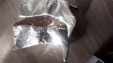 stiefel 39,pailetten,silber,bling bling,high heels,party,go go,