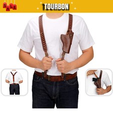 Tourbon Leder Hosenträger