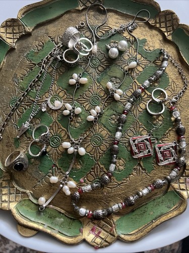 Silberfarben konvolut schmuck - silberfarben,
