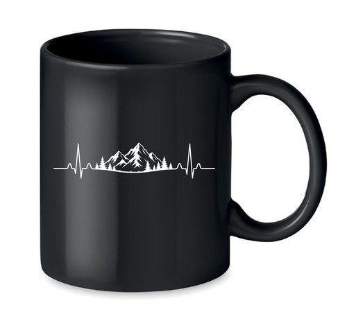 Tasse heartbeatalpen print - tasse,