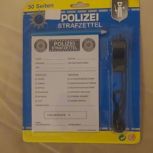 Polizei strafzettel notizblock - polizei,