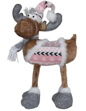 Elch stehend im Winteroutfit H: 51 cm - Weihnachtsdeko, Winterdeko, Advent, Deko