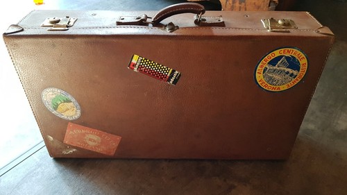 Original alter lederkoffer - , *