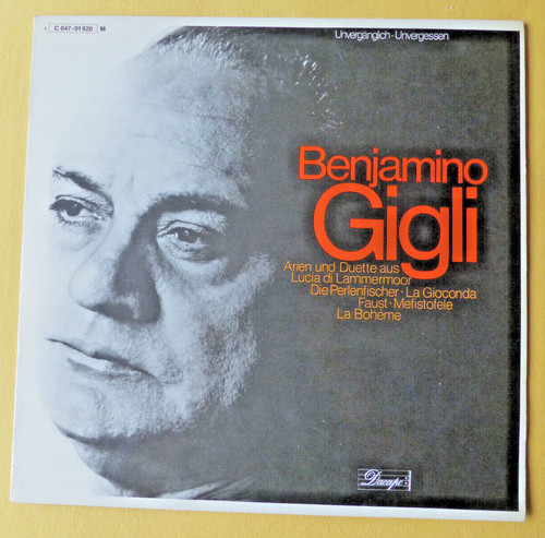 Benjamino gigli arien - -, und