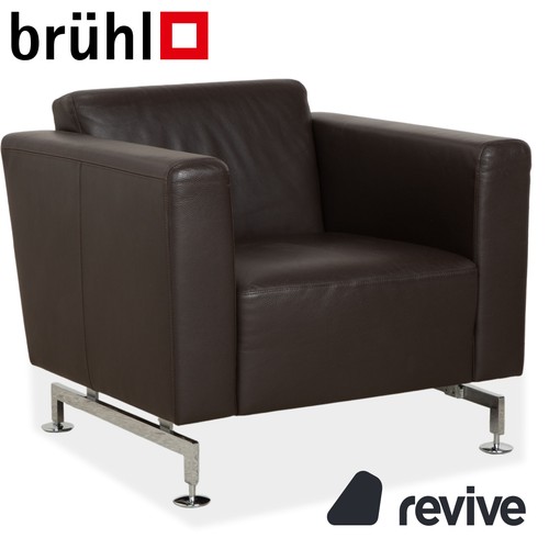 Brühl serge leder sessel - leder,