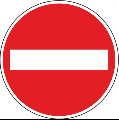 Durchfahrt verboten set - 2,