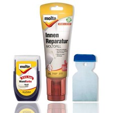 Molto Heimwerker-Reparatur-Set Weiß Fertigspachtel Farbroller