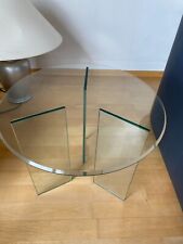 Beistelltisch Glas rund Designertisch Sofatisch Tischlampentisch Glas Schöninger