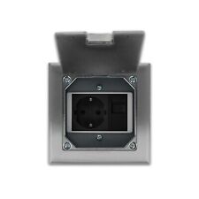 Bodentank Bodensteckdose VDE Steckdose + Netzwerk Dose Einbaufertig versenkbar