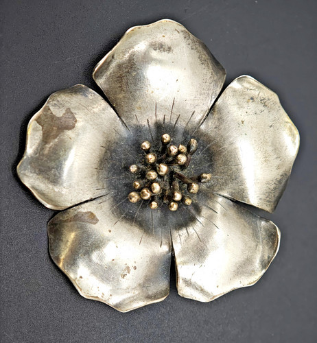Schöne brosche 800 - er, silber