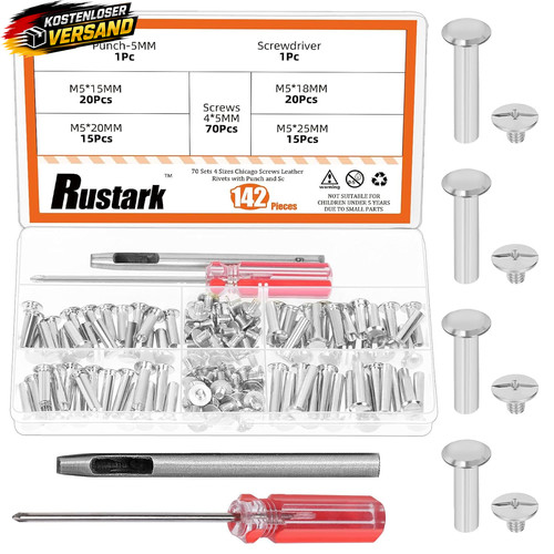 Ledernieten set 142 - set, stück