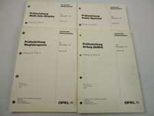 Opel Vectra B Prüfanleitung Multi Info Display Audio Airbag SAE4 Wegfahrsperre