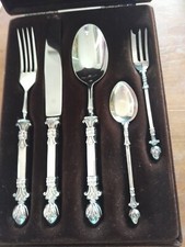 Christoph Widmann, 90er Silberbesteck für 1ne Pers., in  Original Besteckkasten.