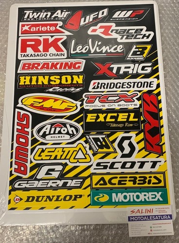 Motorrad sponsor aufkleber set - aufkleber,