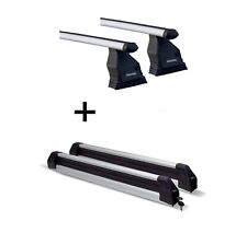 Dachträger Menabo Tema + Skiträger Silver Ice für für Mercedes A-Klasse W176 ab 