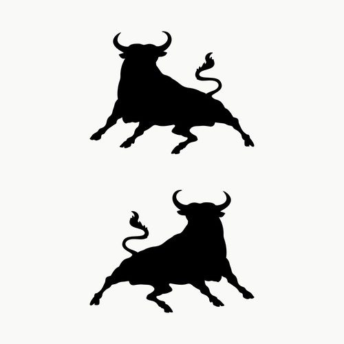 Stier aufkleber stück - 2,