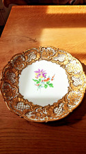 Antiker Prunkteller Meissen Goldrand