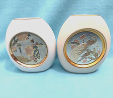 24K Goldrand Vase Paar Chokin