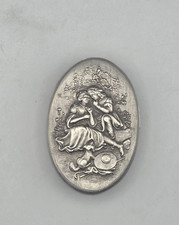 vintage  zinn Pillendose