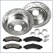 2x Gebohrt Bremsscheiben