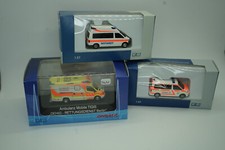 Rettungsdienst Konvolut Rietze RTW KTW NEF 3 Stück Rettungswagen Ambulance