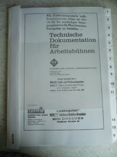 Veb ladwig arbeitsbühne - veb,