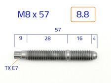 Torx stehbolzen m8x57 - torx,
