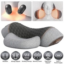 Nackenmassagegerät Elektrisch mit Wärme, Upgrade 3-in-1 Pillow Massage Neck Hump