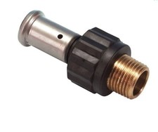 Henco 17PK-1604 Press Fit Gerader Stecker Eisen Adapter Kunststoff 16×1/2