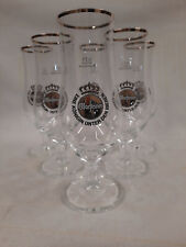 Warsteiner Bierglas 5x 0,25 l Colani-Design Eine Königin unter d. Bieren (nur 5)