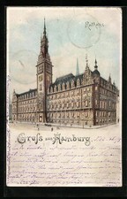 Lithographie Hamburg, Rathaus