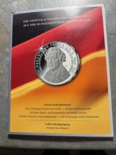 10 - Euro Gedenkmünzen des Jahres 2012 BRD - Stempelglanz /Fünf Münzen Ku/Ni