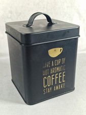 Kaffee dose metall schwarz - kaffee-dose,
